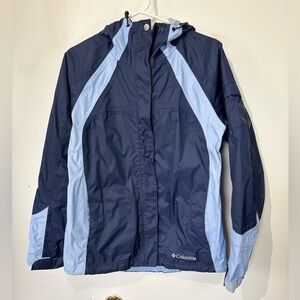 Columbia Navy and Blue Rain Jacket - Size Small - Vintage